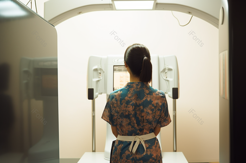 女子站在医疗进行医学检查摄影图,高清,摄影图,摄影图片,图片大全,摄影图免费下载